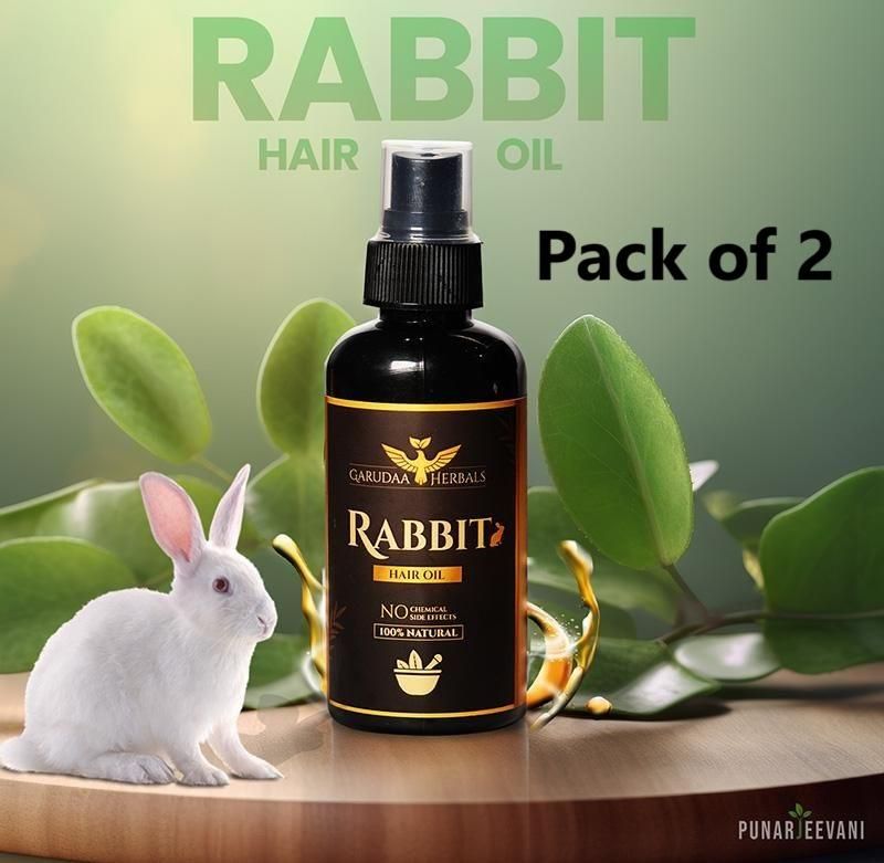 Rabbit Blood Herbal Hair Oil – Ancient Herbal Remedy for Stronger, Healthier Hair 🌿🐇 (Buy 1 Get 1 FREE🔥🔥)