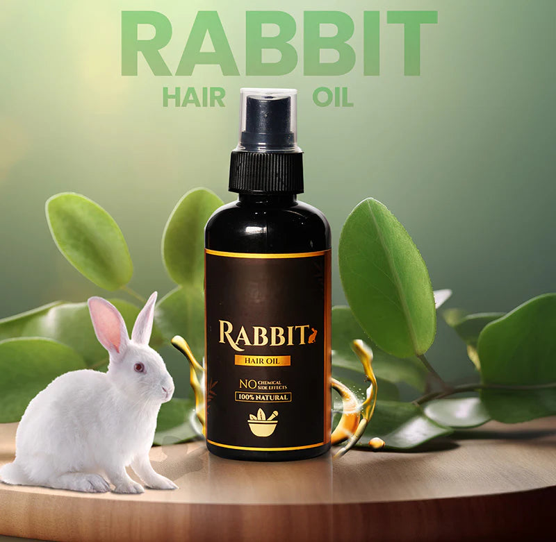 Rabbit Blood Herbal Hair Oil – Ancient Herbal Remedy for Stronger, Healthier Hair 🌿🐇 (Buy 1 Get 1 Free🔥🔥)