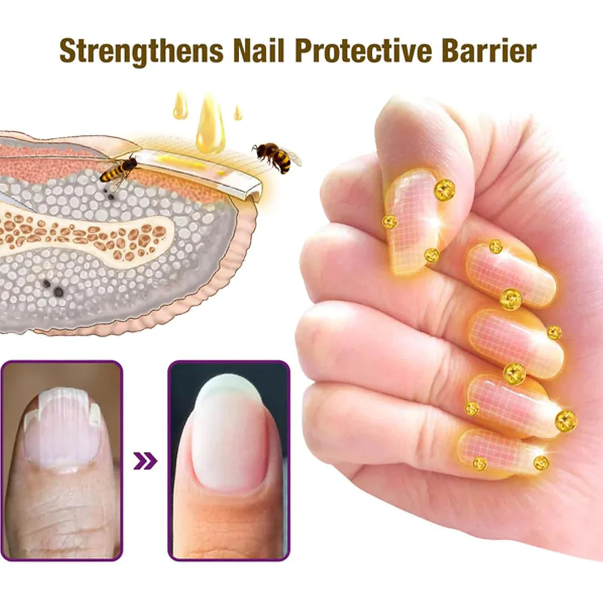 Bee Venom Nail Treatment Serum [Repair Your Nail] Free Shipping | Cash On Delivery 😍