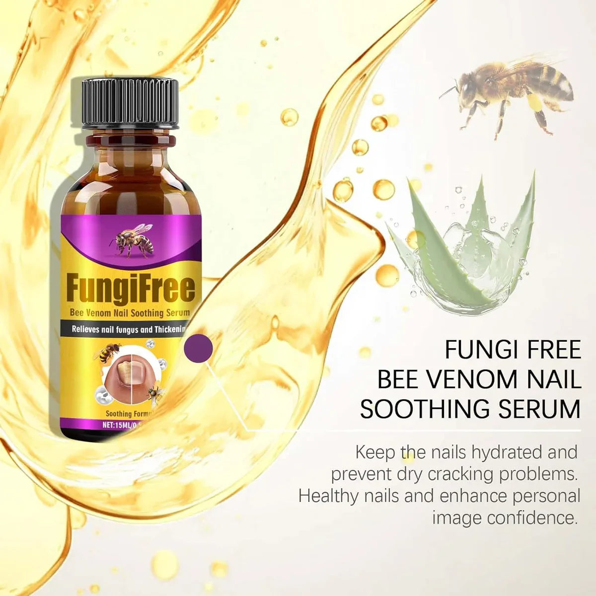 Bee Venom Nail Treatment Serum [Repair Your Nail] Free Shipping | Cash On Delivery 😍