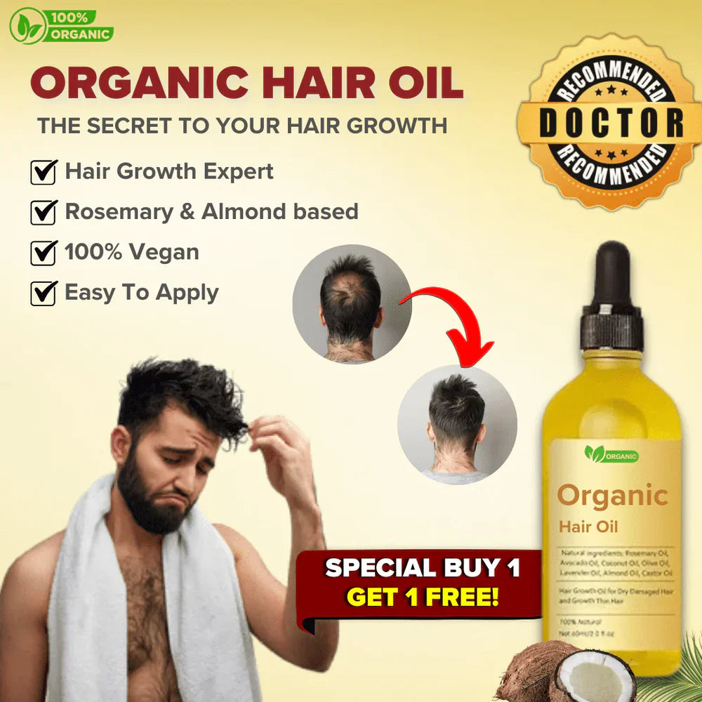 Veganic Natural Hair Growth Oil - (Buy 1 Get 1 Free🔥) - LIMITED STOCK BUY NOW !!